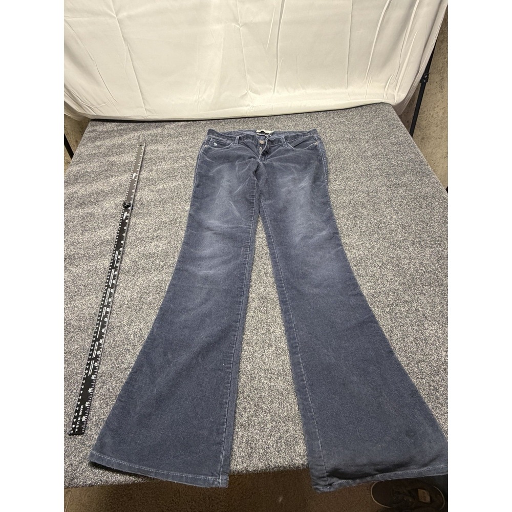Abercrombie & Fitch Navy Corduroy Flare Pants Women's Size 6 Long